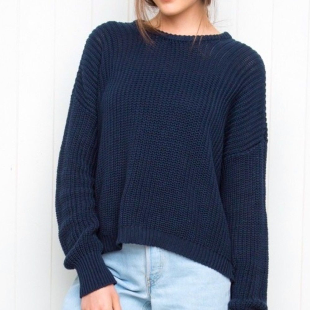 Brandy Melville Navy Blue Sweater